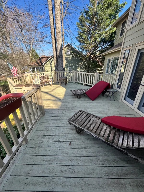 Deck Cleaning - Before