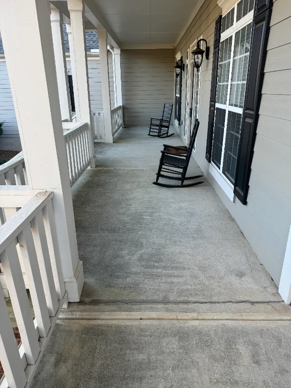 Front Porch Cleaning - Before